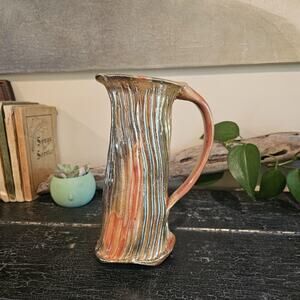 Gallery Style Hand Thrown Ceramic/Pottery Pitcher of Unknown Artist